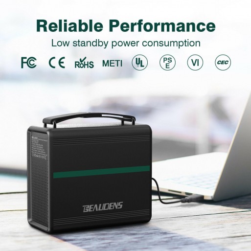 166wh Portable Generator Power Station Solar Car Charger AC 2 DC 3 USB