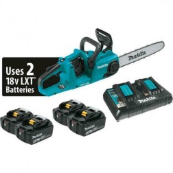 Makita XCU03PT1 Cordless Chain Saw with 4 Lithium-Ion Batteries